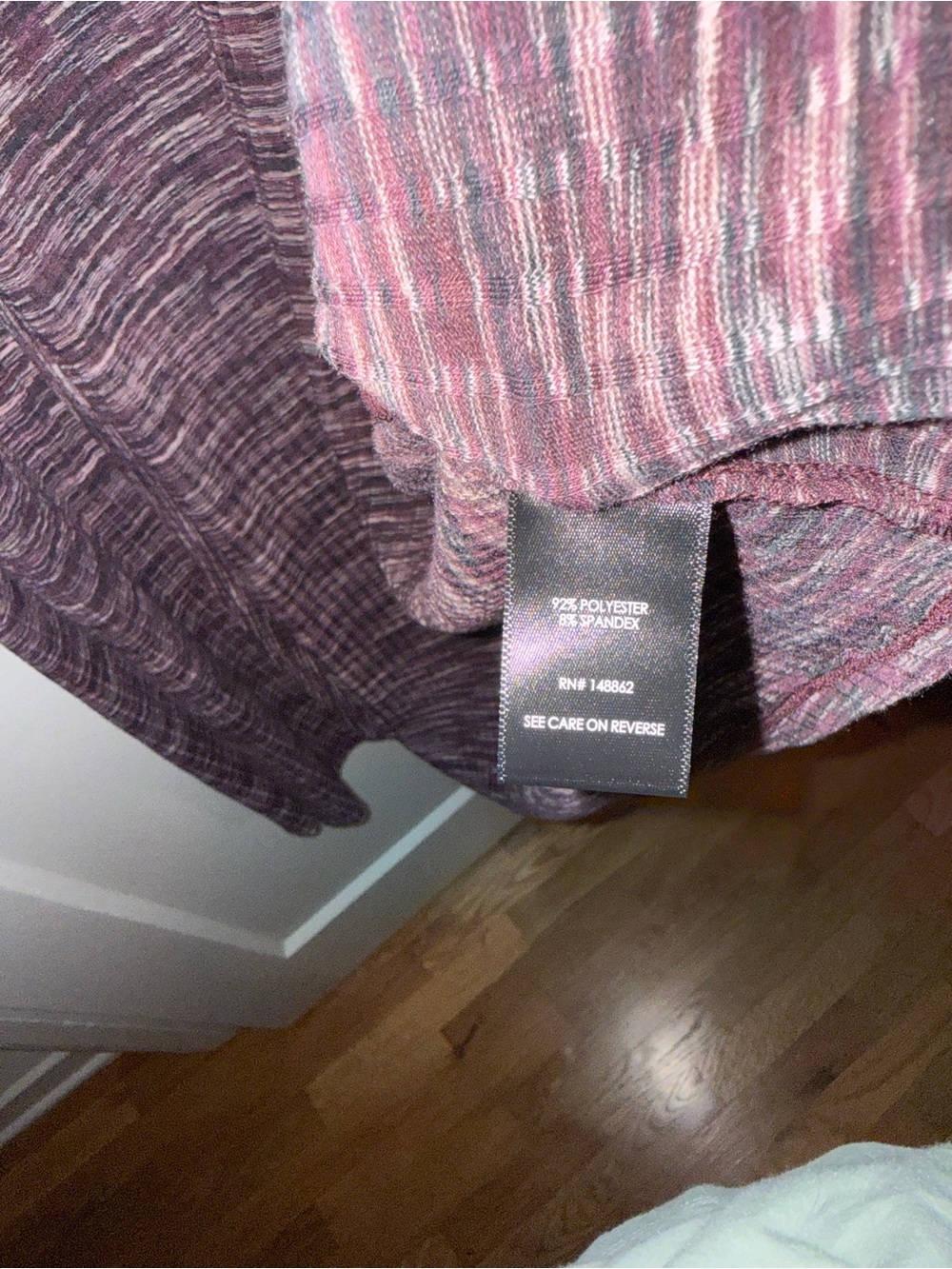 Torrid Long Open-Front Cardigan Sweater - Plum Space-Dye - Picture 3 of 4